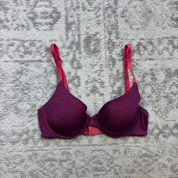Victoria's Secret Bra Color Block Uplift Semi Demi Casual Bra Size 32C - Picture 1 of 5